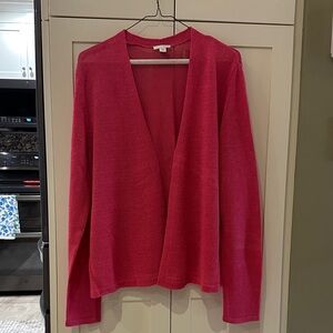 Fuchsia Open Cardigan